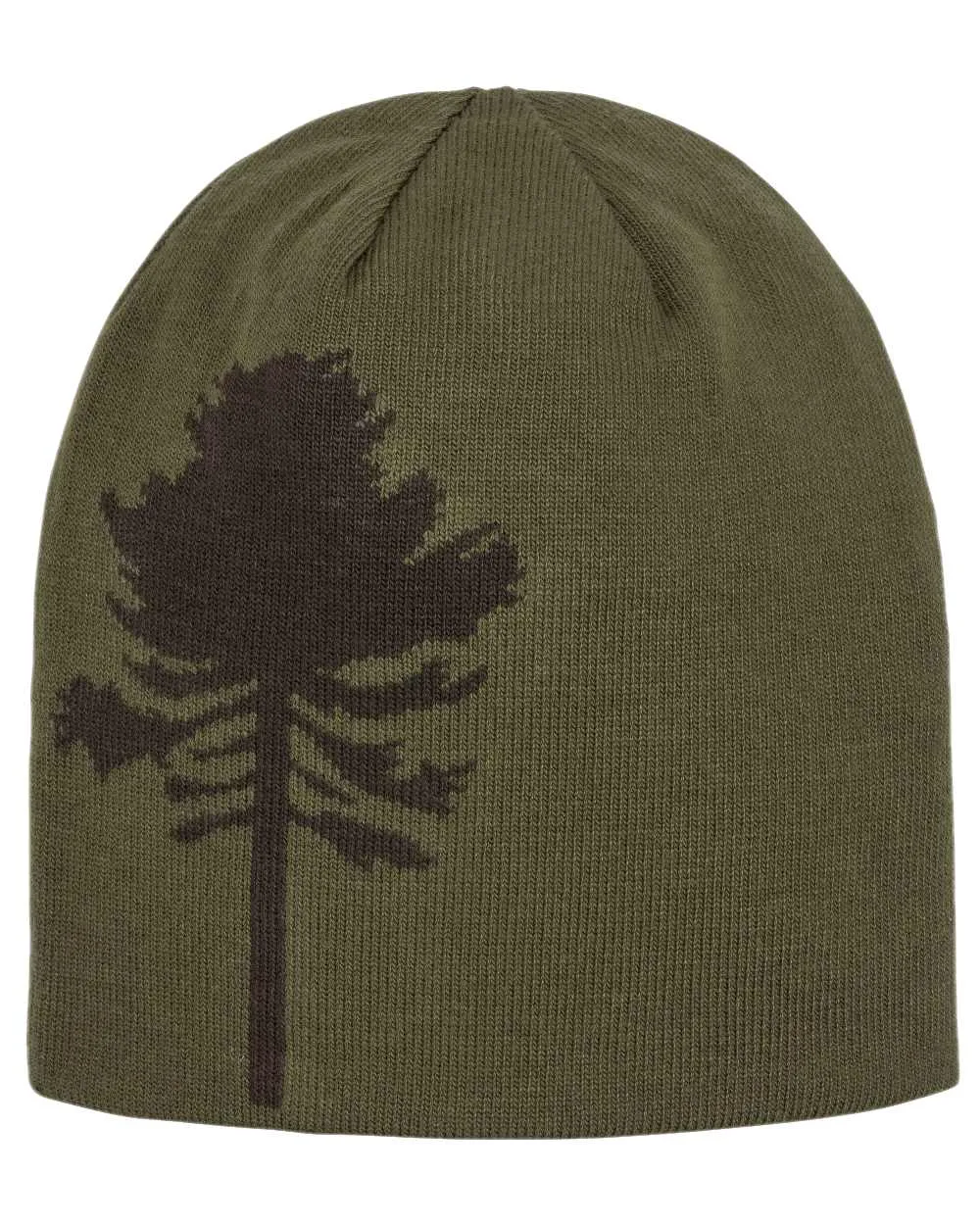 Pinewood Tree Hat Thick Knit Beanie Caps