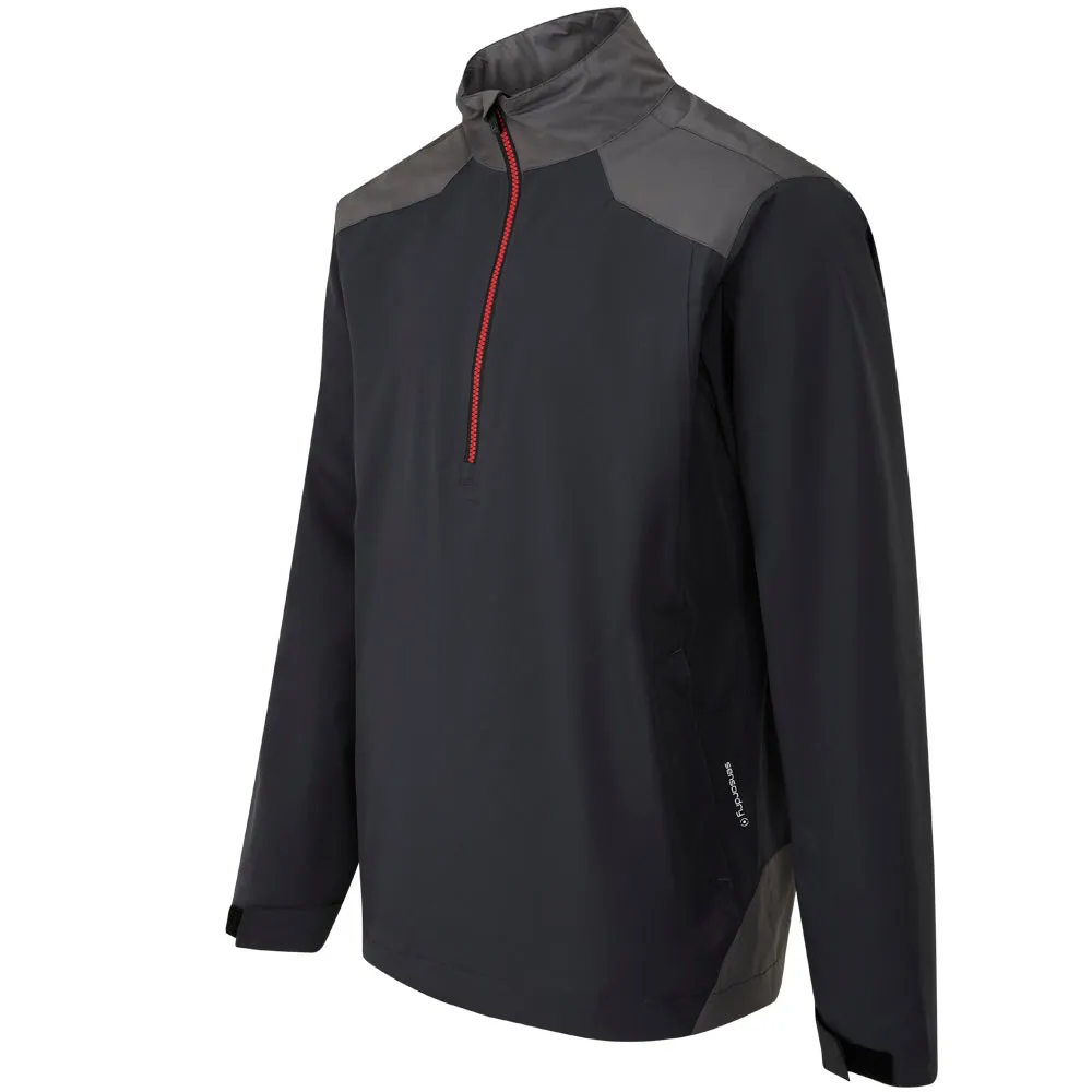 Hit Your Next Level Ping Aquadrive Waterproof 1/2 Zip Jacket - Black/Asphalt