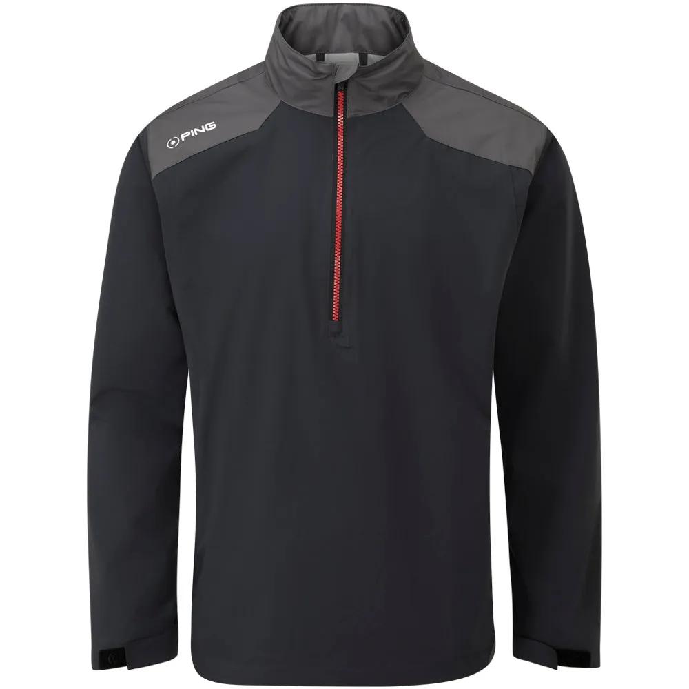 Walk Tall Footwear for the Fearless Ping Aquadrive Waterproof 1/2 Zip Jacket - Black/Asphalt