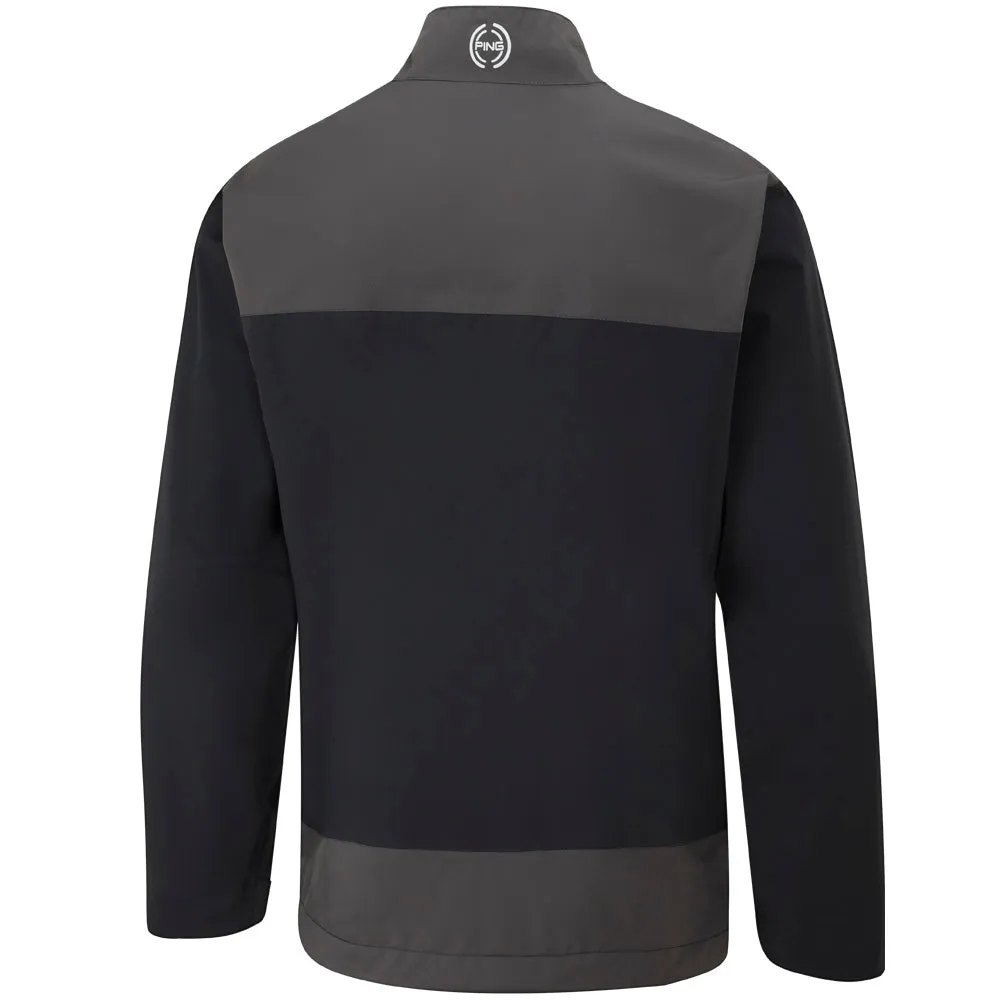 Own Every Step Thanksgiving Day Sale Ping Aquadrive Waterproof 1/2 Zip Jacket - Black/Asphalt