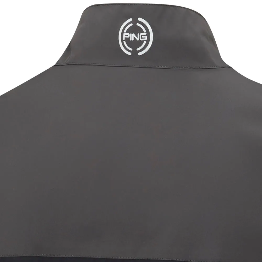Hit Your Next Level Ping Aquadrive Waterproof 1/2 Zip Jacket - Black/Asphalt