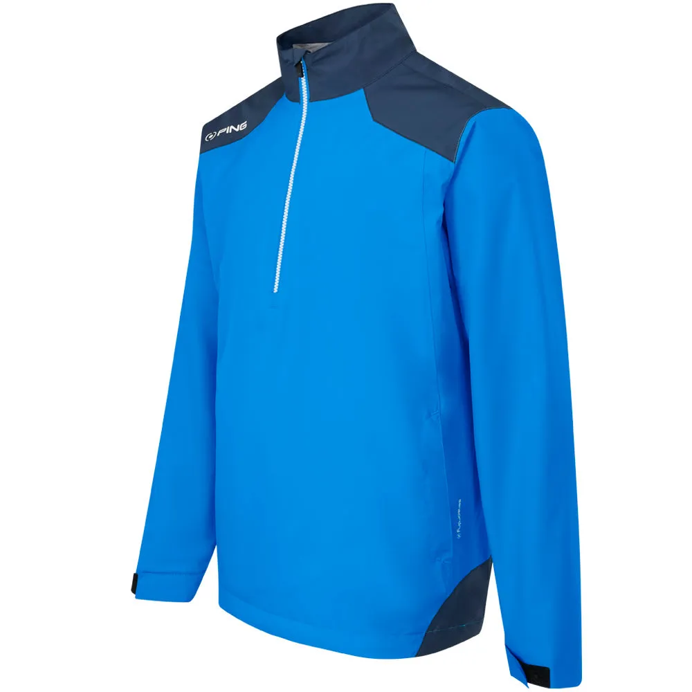 No Limits, Just Style Ping Aquadrive Waterproof 1/2 Zip Jacket - Brilliant Blue/Oxford Blue