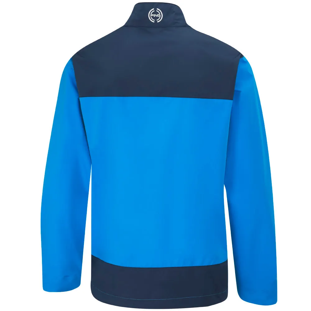 Father's Day Sale Ping Aquadrive Waterproof 1/2 Zip Jacket - Brilliant Blue/Oxford Blue