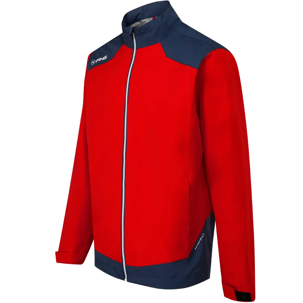 Step into the Beat Footwear for the Fearless Ping Aquadrive Waterproof Jacket - Classic Red/Oxford Blue