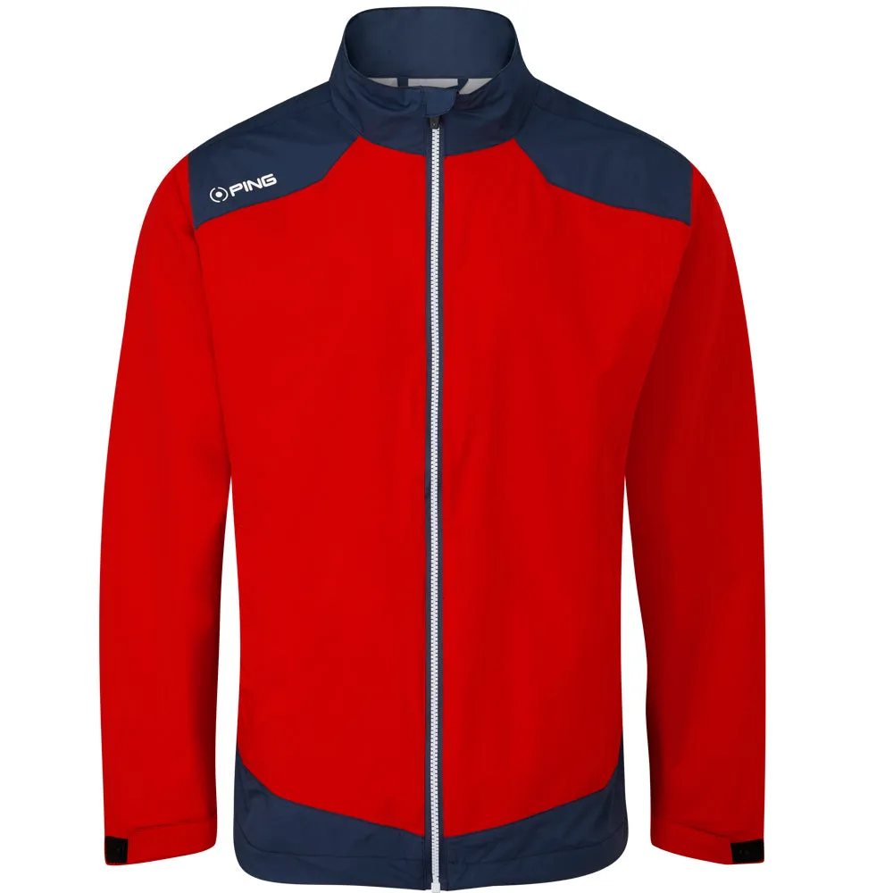 Loud Looks, Smooth Moves Clearance Sale Ping Aquadrive Waterproof Jacket - Classic Red/Oxford Blue