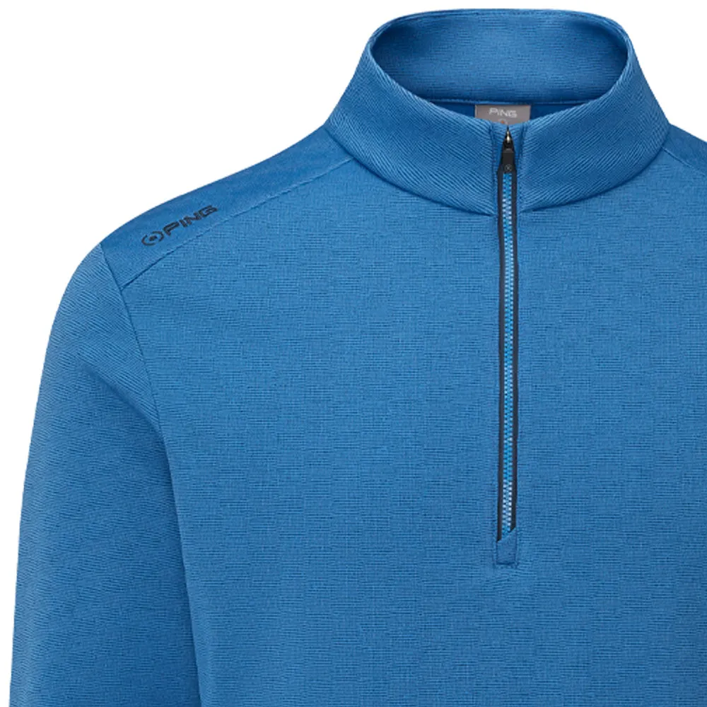 Ping Bexton 1/2 Zip Pullover - Tidal Blue Multi Bring the Heat Big Savings