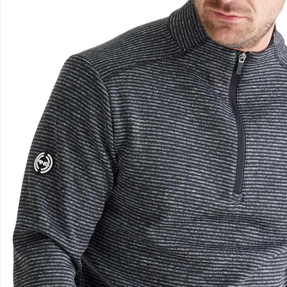 Walk Loud Ping Bryon 1/2 Zip Mid Layer  - Black Multi