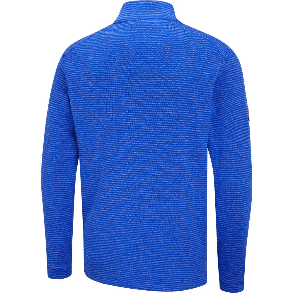Ping Bryon 1/2 Zip Mid Layer  - Ultra Blue Multi New Year's Eve Sale