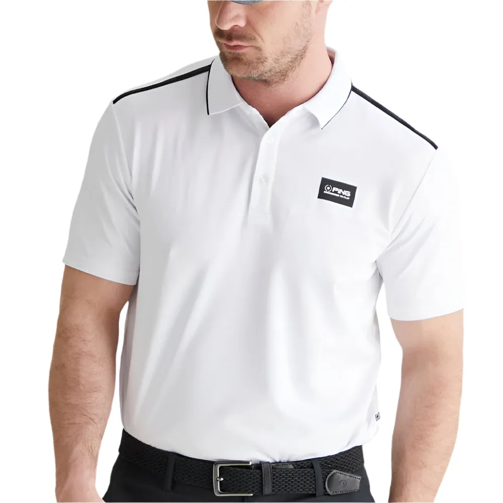 Ping Corby Polo Shirt - White Big Savings Game-Changer Footwear