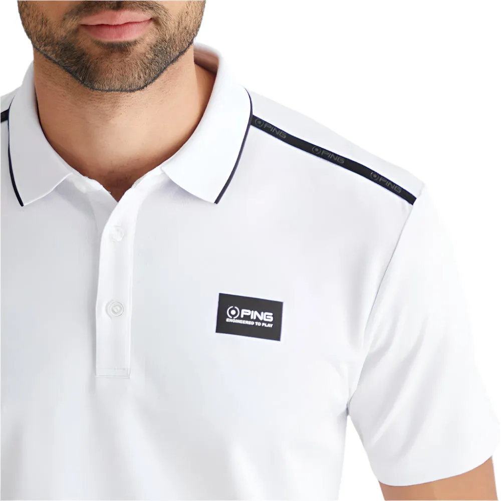 Ping Corby Polo Shirt - White Built to Move You Walk with Purpose