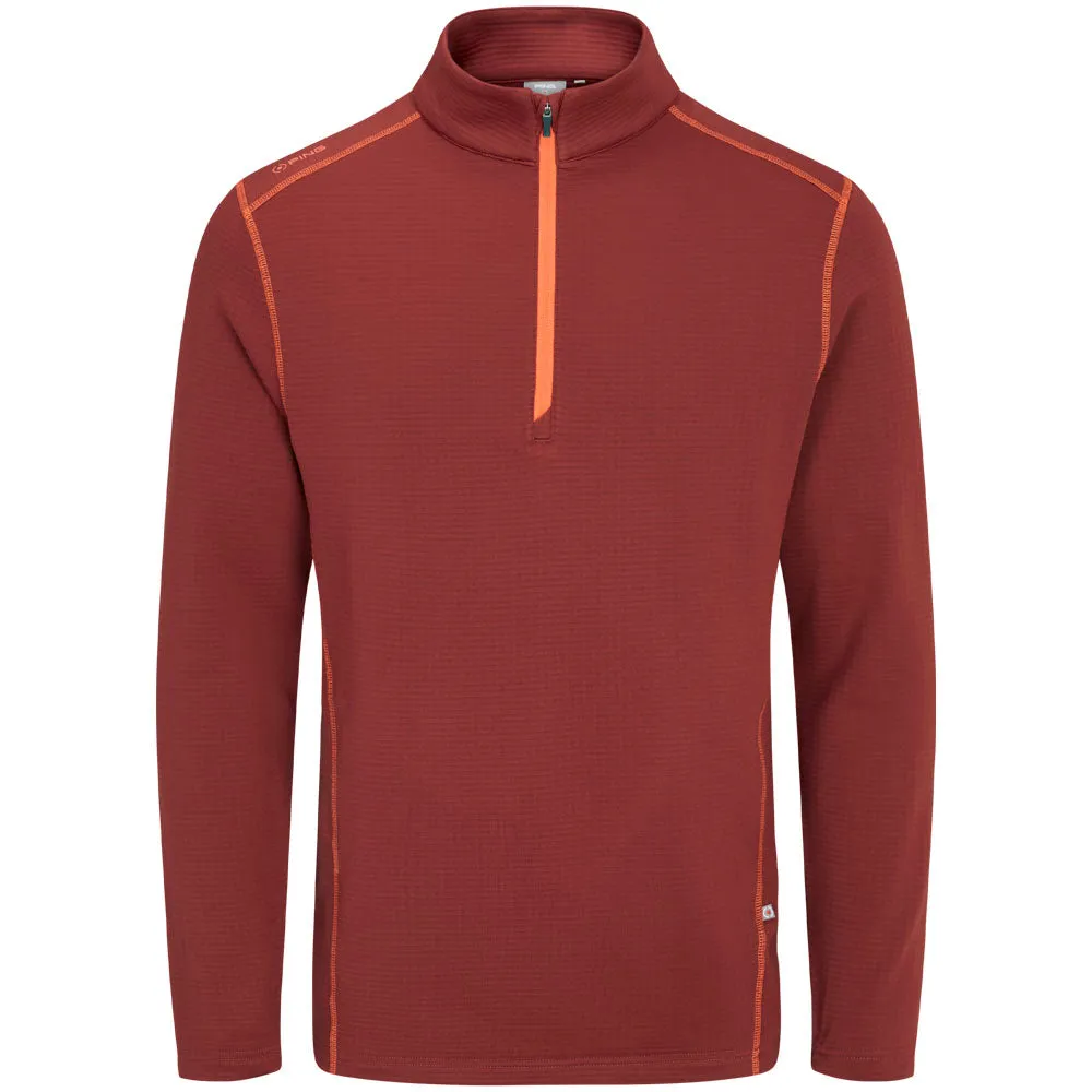 Mother's Day Sale Chase What Moves You Ping Edwin 1/2 Zip Pullover - Brick