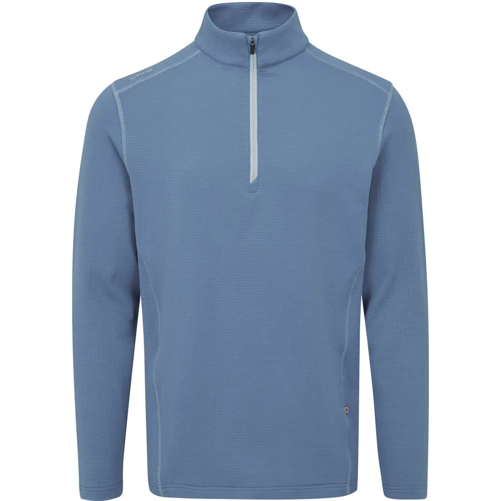 Ping Edwin 1/2 Zip Pullover - Coronet Blue Game-Changer Footwear Easter Sale