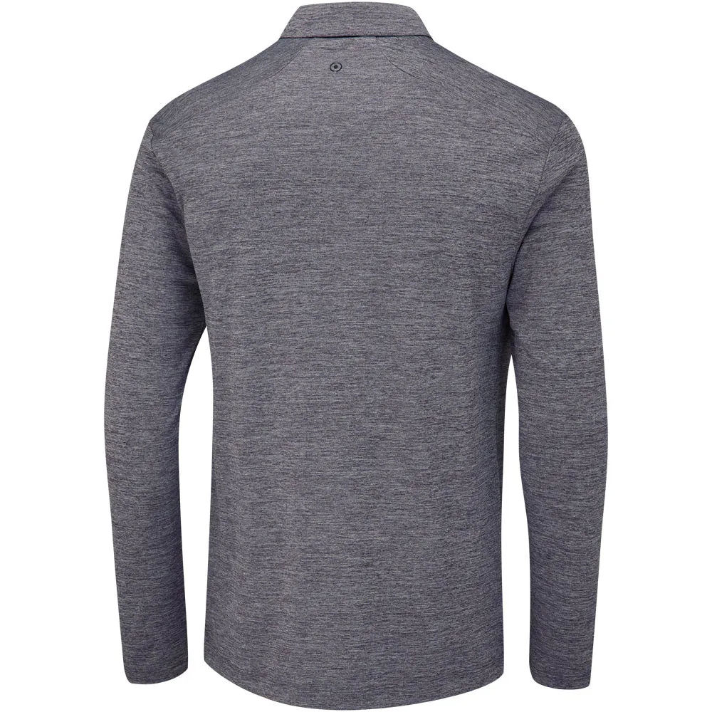 Unleash Your Power Deal Of The Century Ping Emmett Long Sleeve Polo Shirt - Charcoal Marl