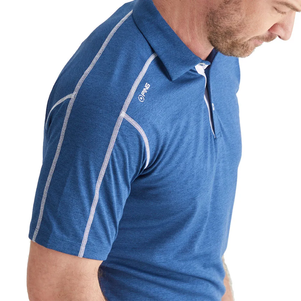 Ping Fynn Polo Shirt - Navy Marl Game-Changer Footwear