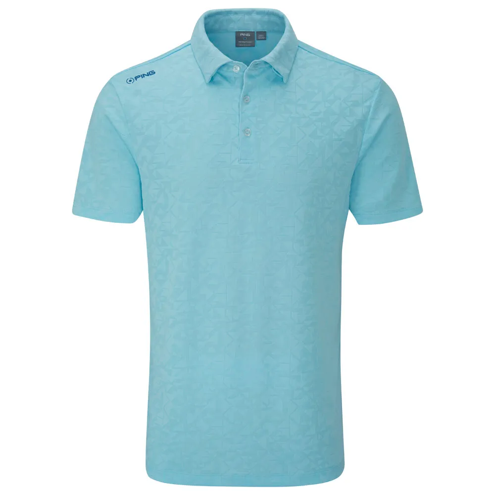 Ping Geo-Camo Polo Shirt - Crystal Blue Made to Turn Heads