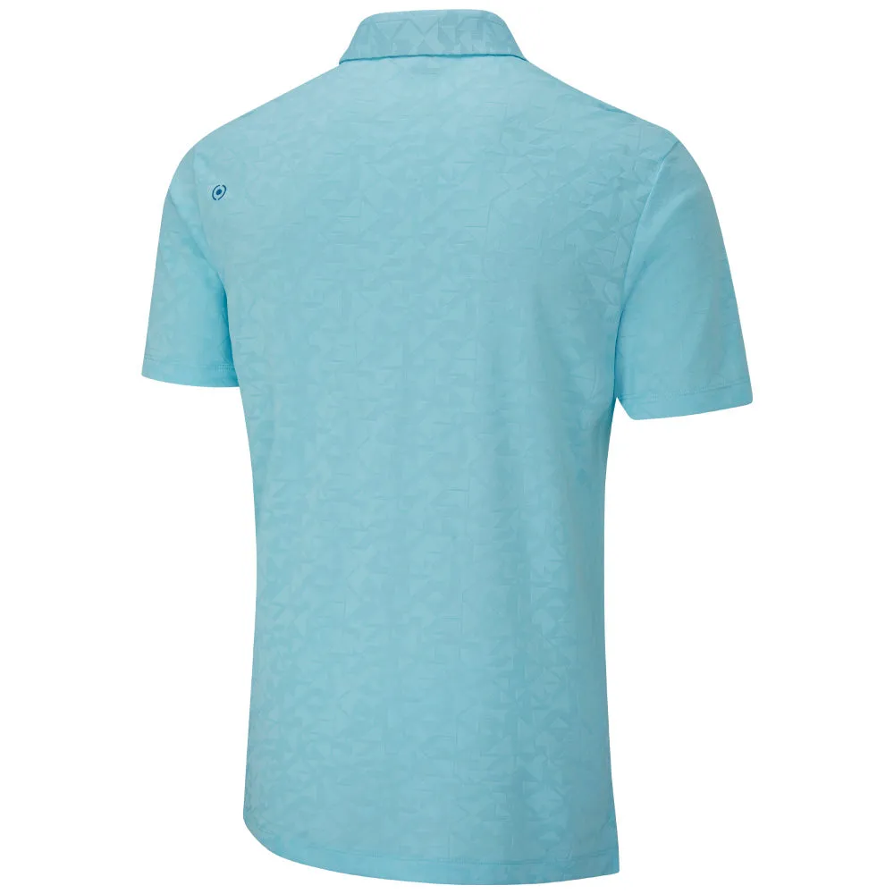 Born to Stand Out Ping Geo-Camo Polo Shirt - Crystal Blue