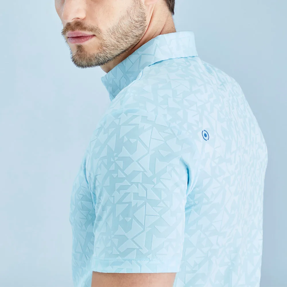 Black Friday Sale Own Every Step Ping Geo-Camo Polo Shirt - Crystal Blue
