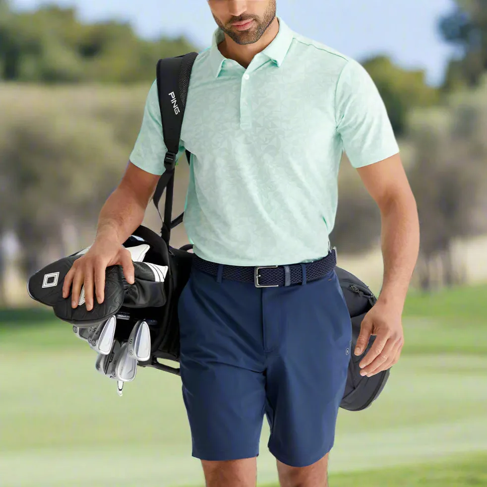 Ping Geo-Camo Polo Shirt - Misty Green Thanksgiving Day Sale