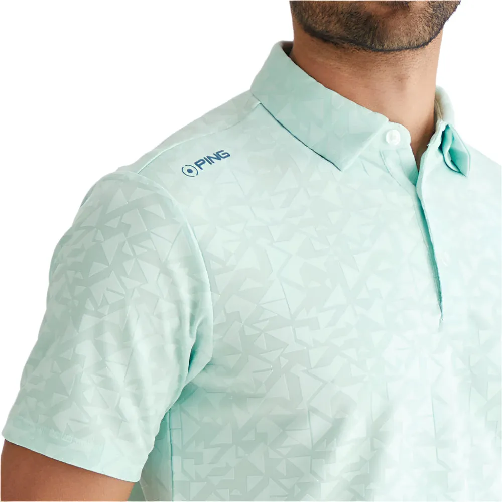 Ping Geo-Camo Polo Shirt - Misty Green Step Out Boldly