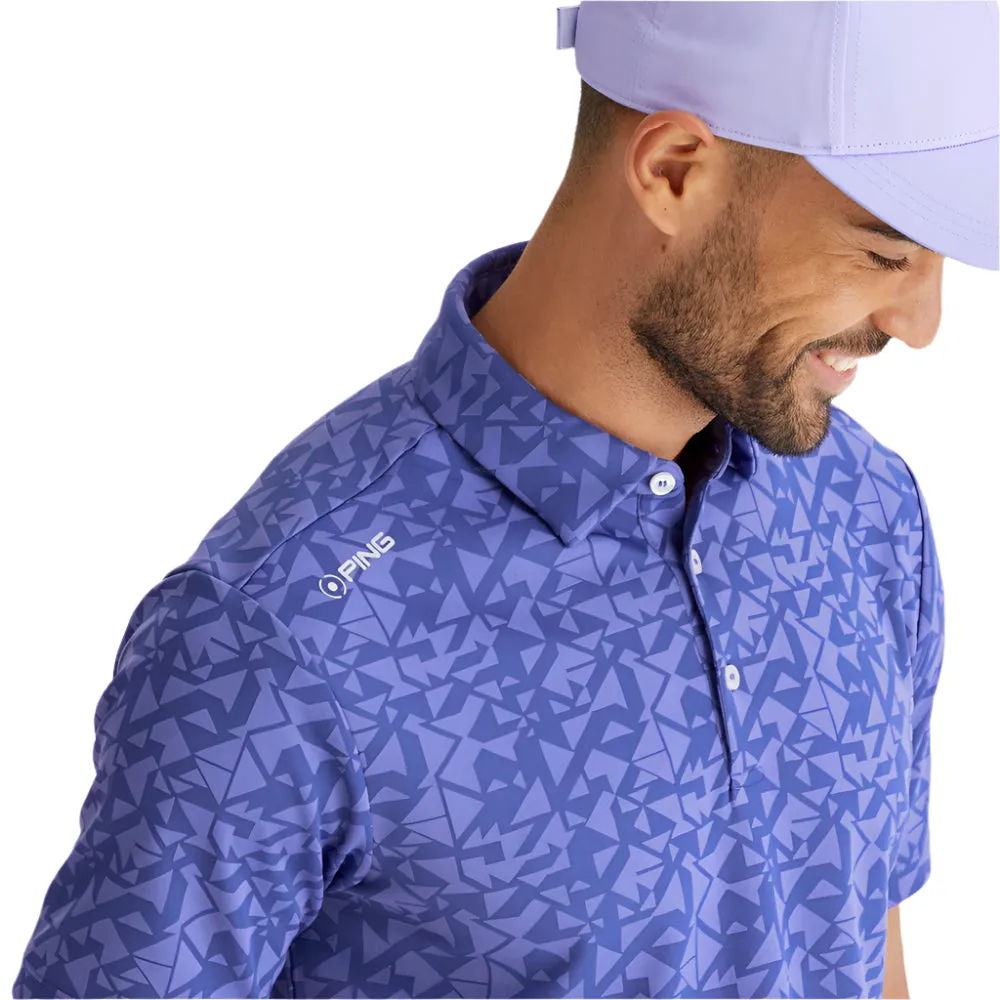 All Saints' Day Sale Black Friday Sale Ping Geo-Camo Polo Shirt - Twilight