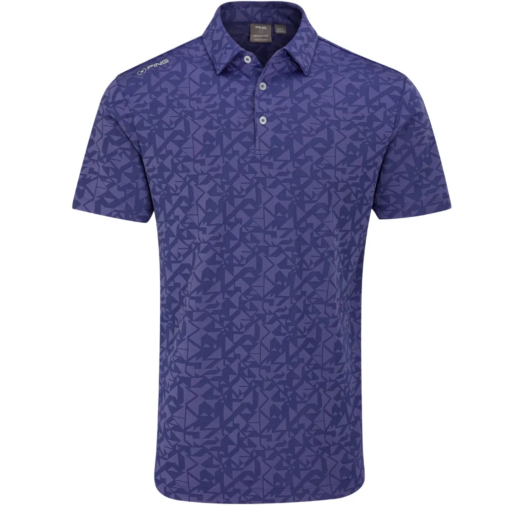 Mother's Day Sale Never Just Walk Ping Geo-Camo Polo Shirt - Twilight