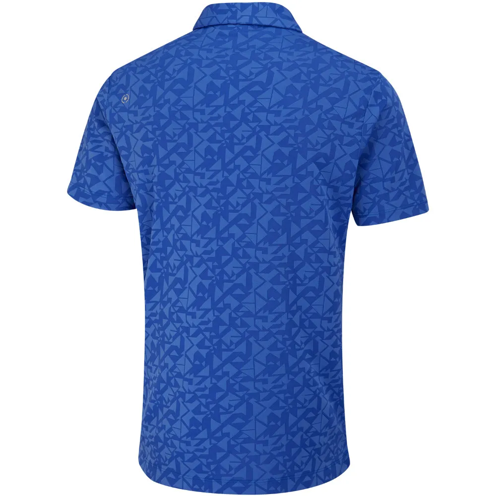 Limited Time Offer Define Your Own Way Ping Geo-Camo Polo Shirt - Ultra Blue