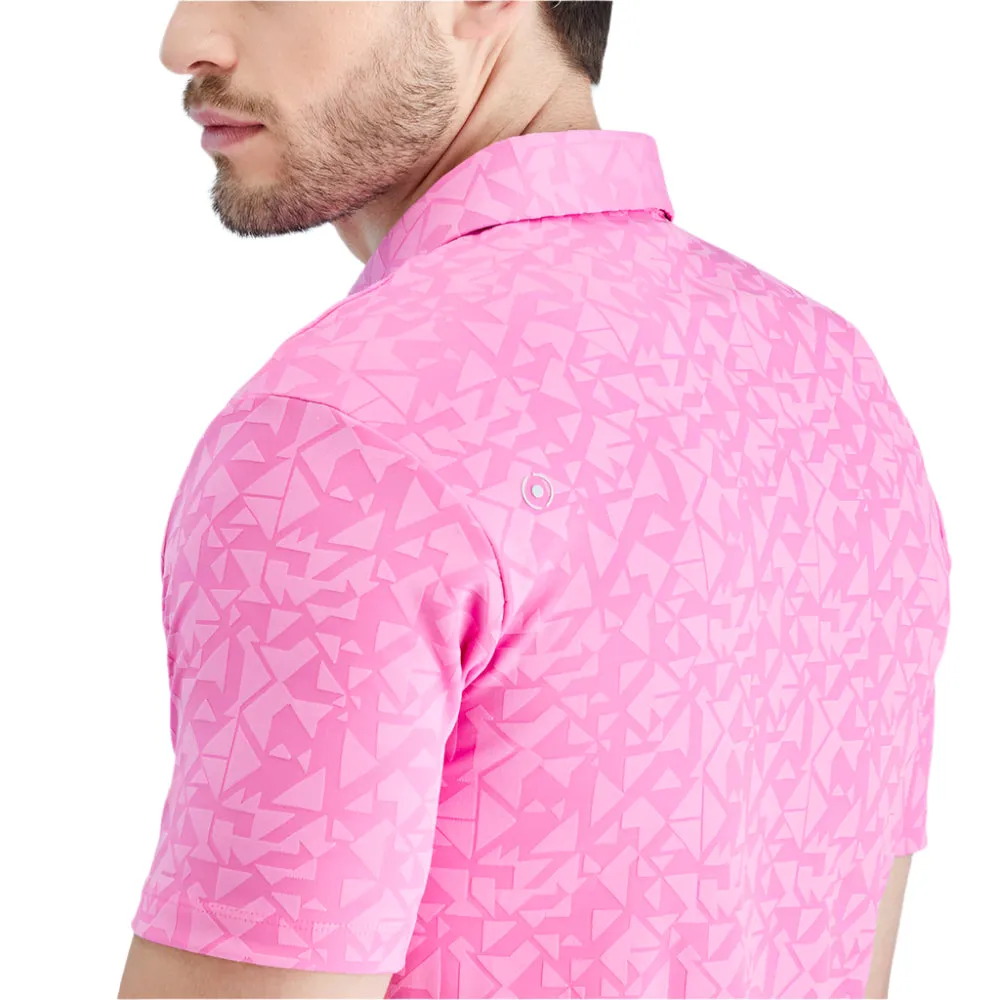 Ping Geo-Camo Polo Shirt - Ultra Pink Black Friday Exclusive Autumn Sale