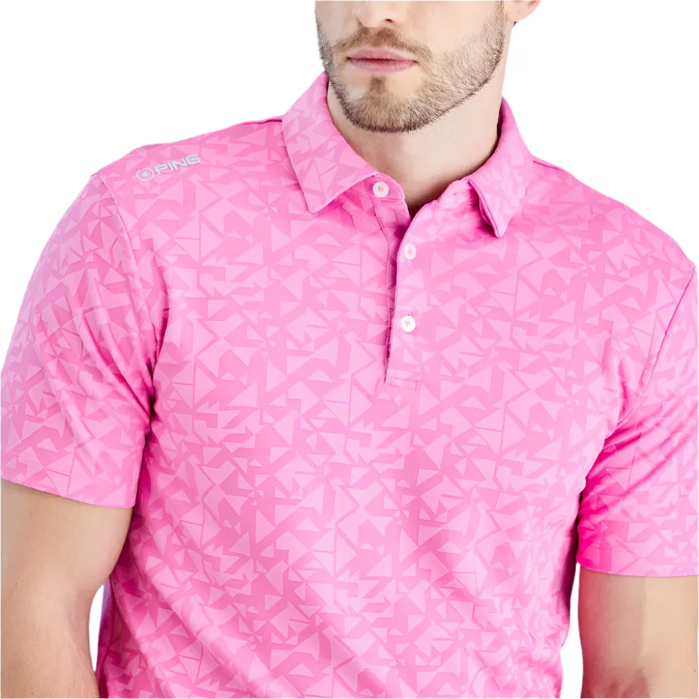 Independence Day Sale Black Friday Offer Ping Geo-Camo Polo Shirt - Ultra Pink