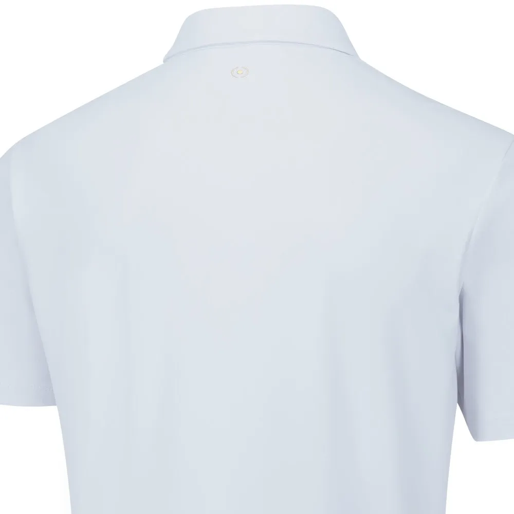 Walk with Power Ping Gold Putter Polo Shirt - White