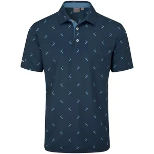 Stay in Motion Ping Gold Putter Printed Polo Shirt - Navy Multi