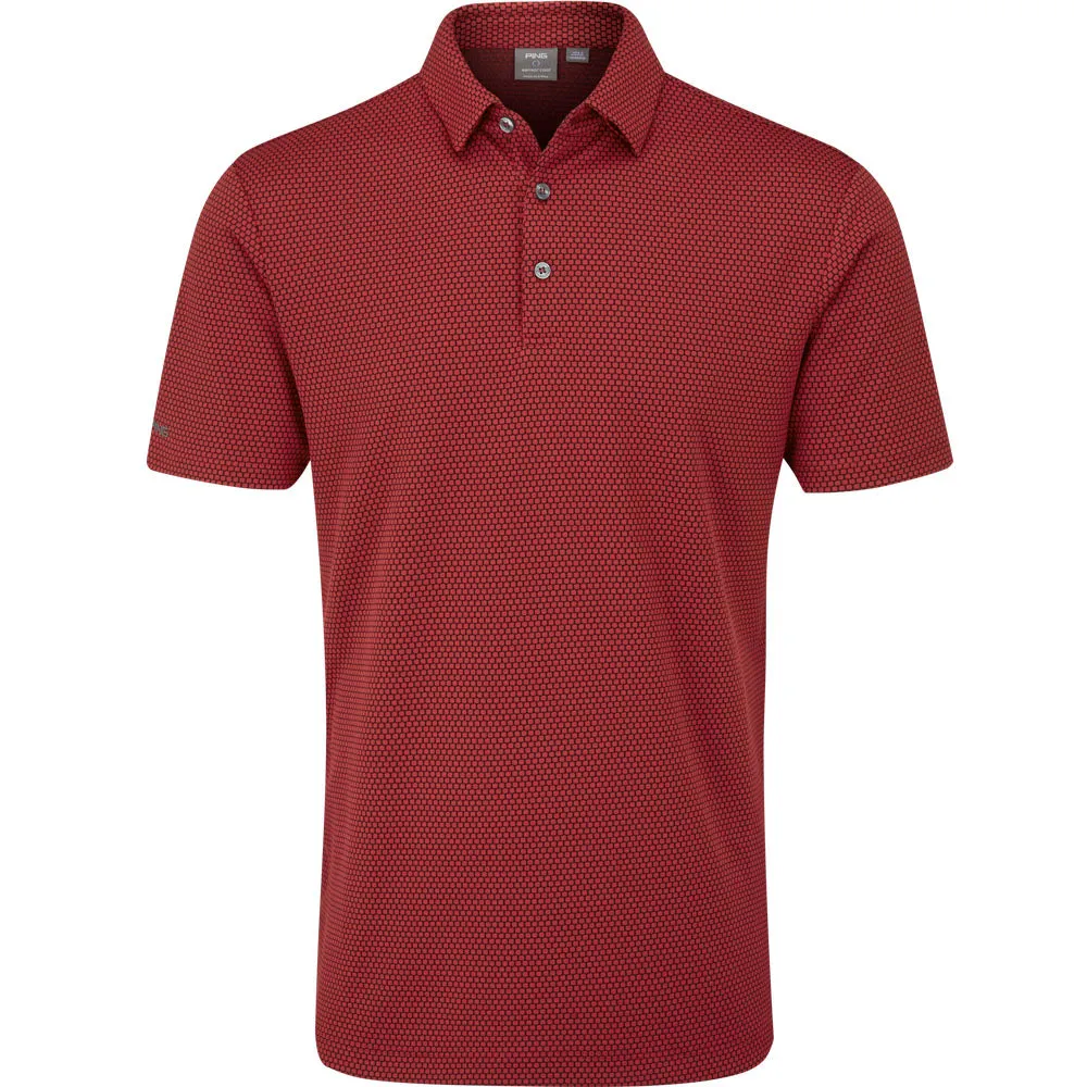 Steal The Fast Lane Choice Ping Halcyon Polo Shirt - Rich Red Multi