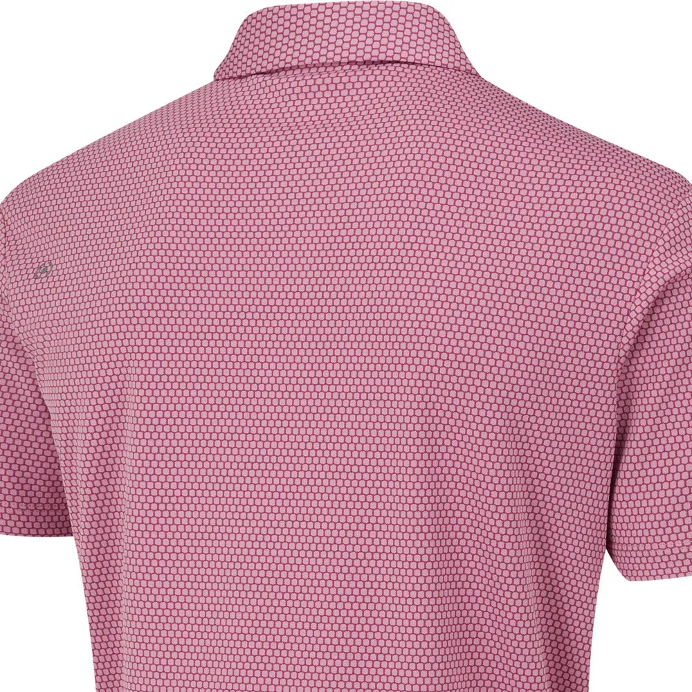 Ping Halcyon Polo Shirt - Wild Rose Multi Walk with Power Steal