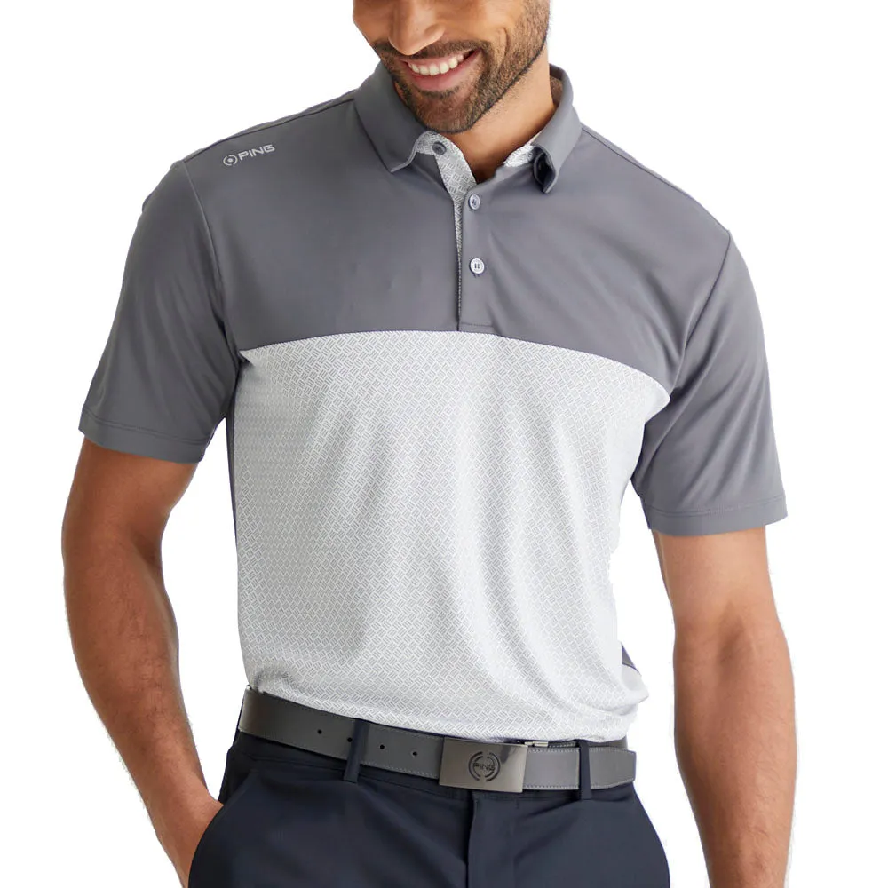 Move Like You Mean It Holiday Sale Ping Hall Polo Shirt - Rock/Grey
