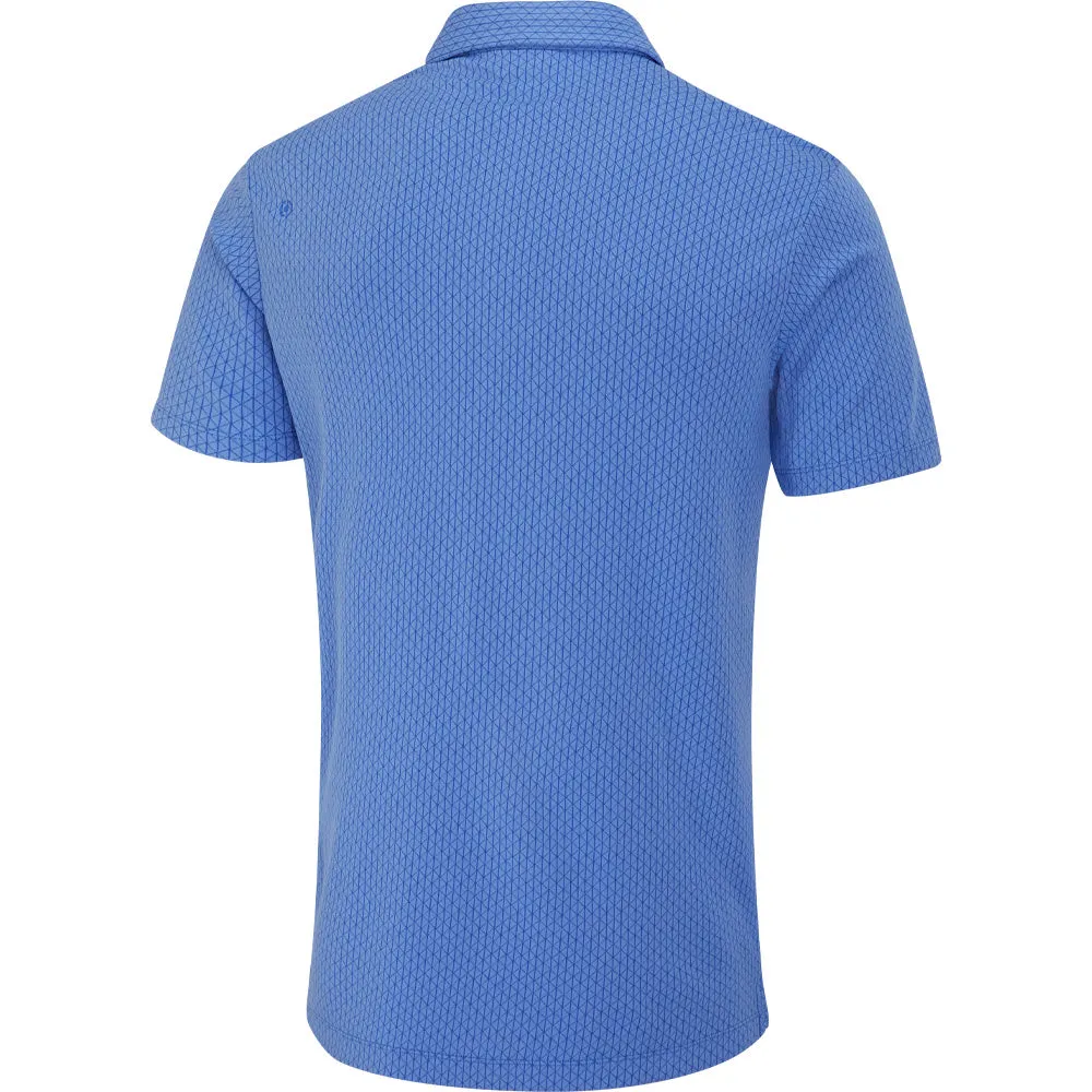 Ping Hershel Polo Shirt - Cornflower Blue Multi Own the Vibe Fearlessly You