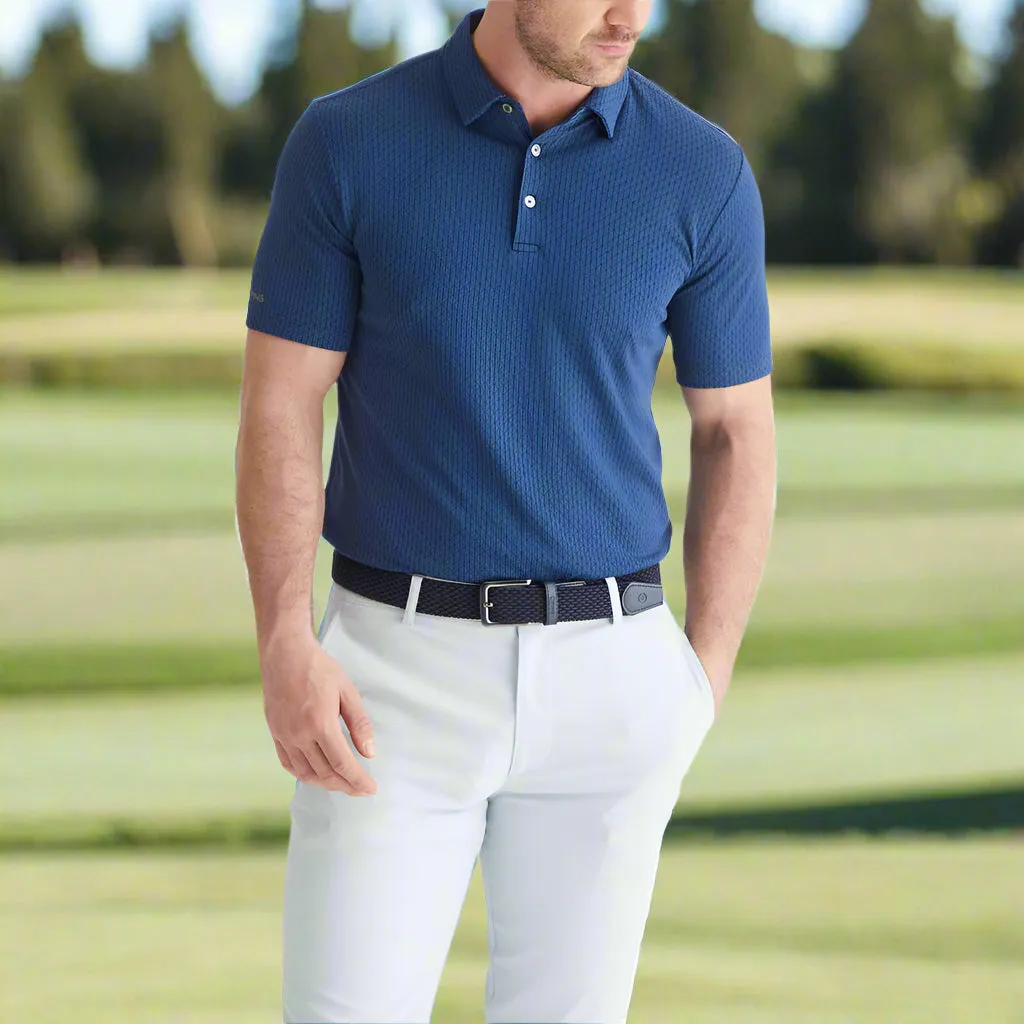 Ping Hershel Polo Shirt - Oxford Blue Multi Made to Turn Heads