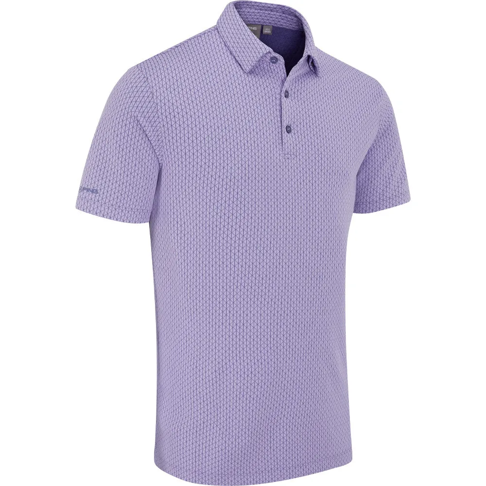 Ping Hershel Polo Shirt - Purple Ash Multi Push Beyond Limits Move Like You Mean It