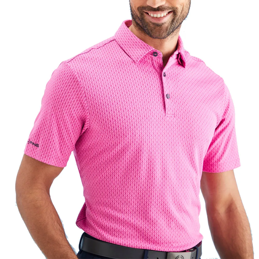 Deal Of The Century Exclusive Deal Ping Hershel Polo Shirt - Ultra Pink Multi