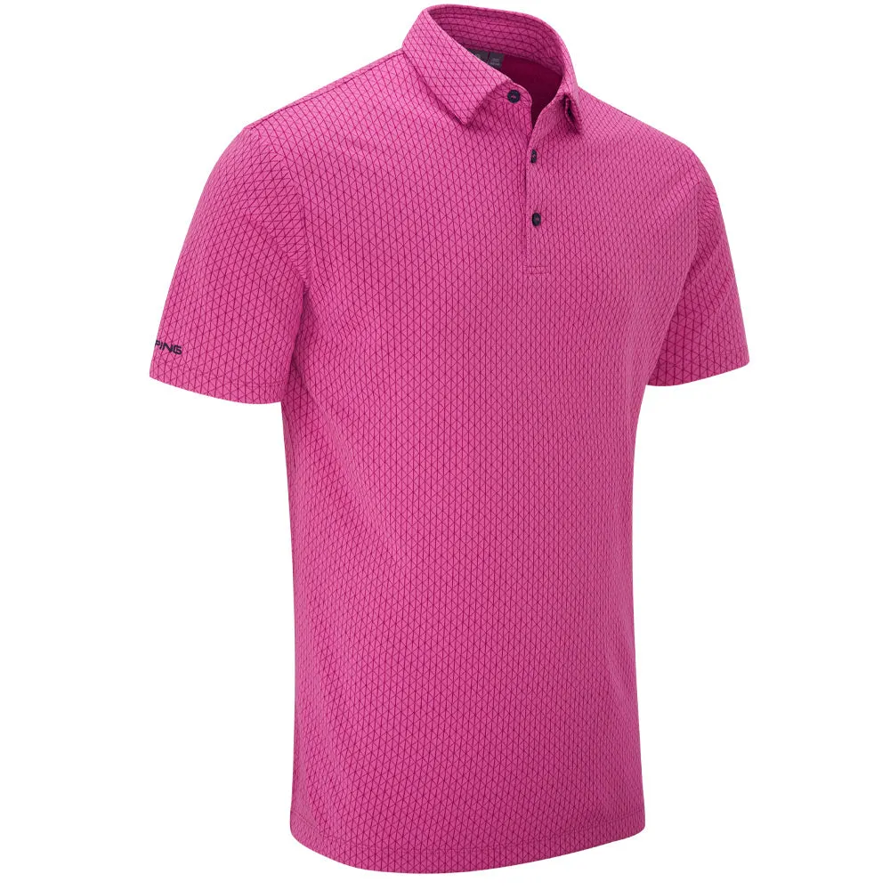 Ping Hershel Polo Shirt - Ultra Pink Multi Walk with Purpose