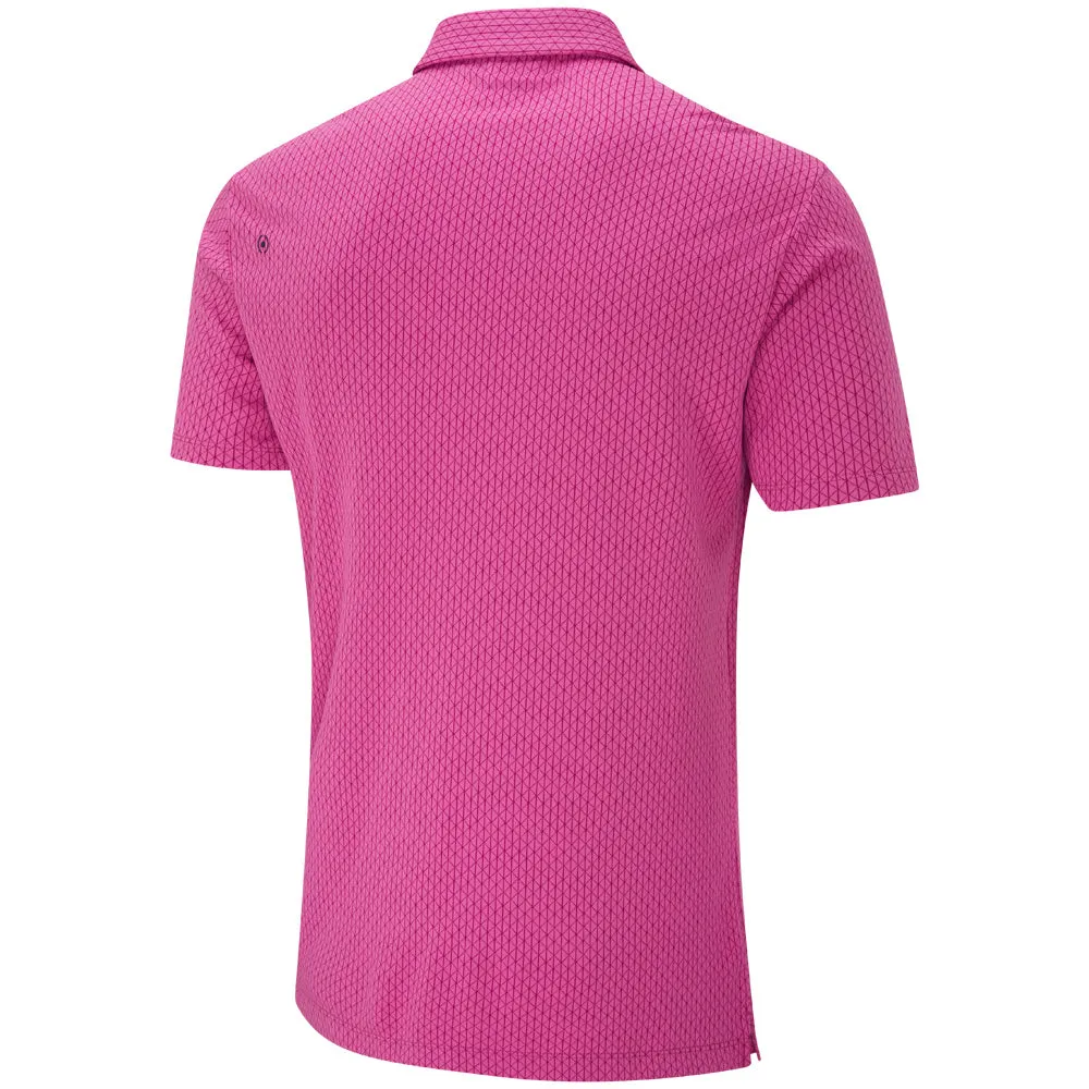 Black Friday Deal Lead with Style Ping Hershel Polo Shirt - Ultra Pink Multi