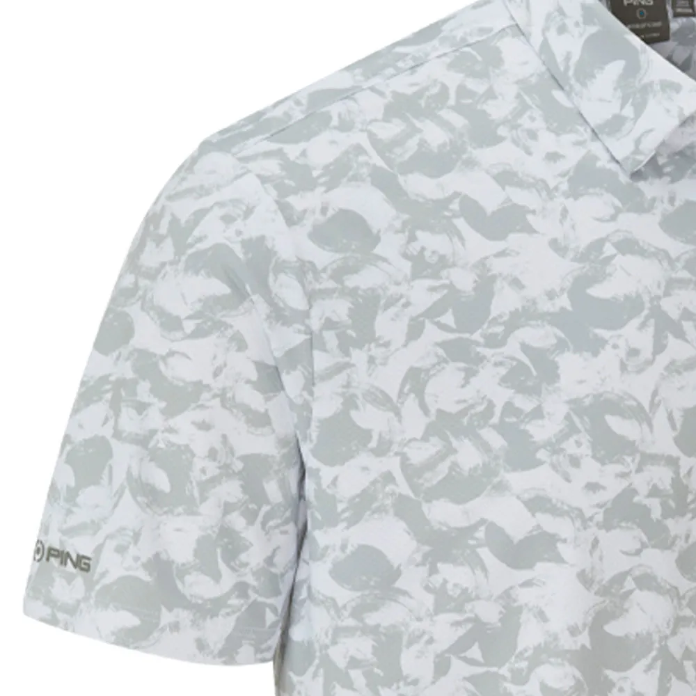 Ping Julian Polo Shirt - Silver Multi Command Attention Step Out Boldly