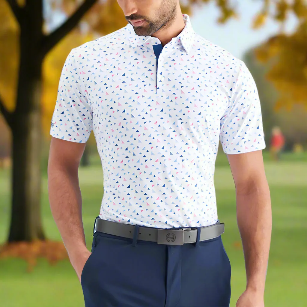 Designed to Dominate Ping Julian Polo Shirt - White Multi