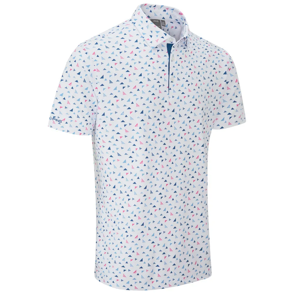 Ping Julian Polo Shirt - White Multi Black Friday Sale Halloween Sale