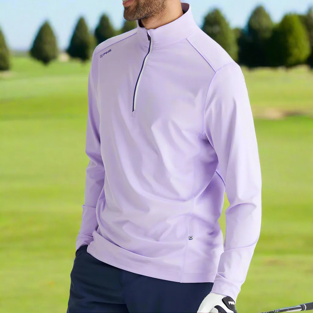 Rule the Streets Ping Latham 1/2 Zip Mid Layer  - Purple Ash