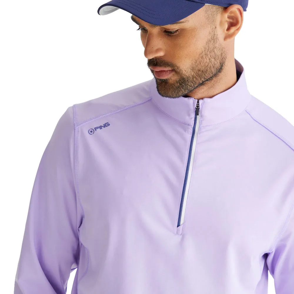 Cyber Monday Sale Rule the Streets Ping Latham 1/2 Zip Mid Layer  - Purple Ash
