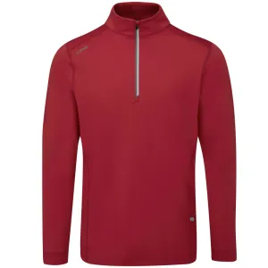 Exclusive Deal Ping Latham 1/2 Zip Pullover - Rich Red