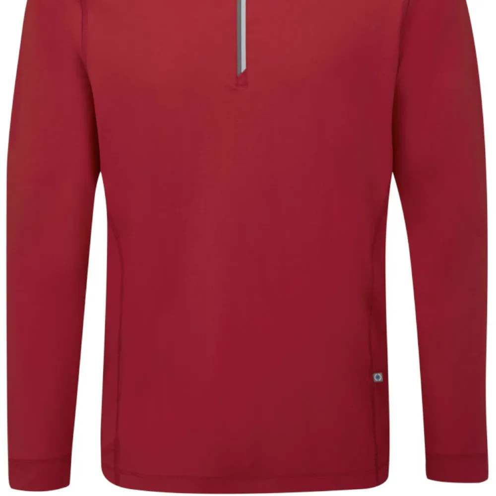 Never Just Walk Ping Latham 1/2 Zip Pullover - Rich Red