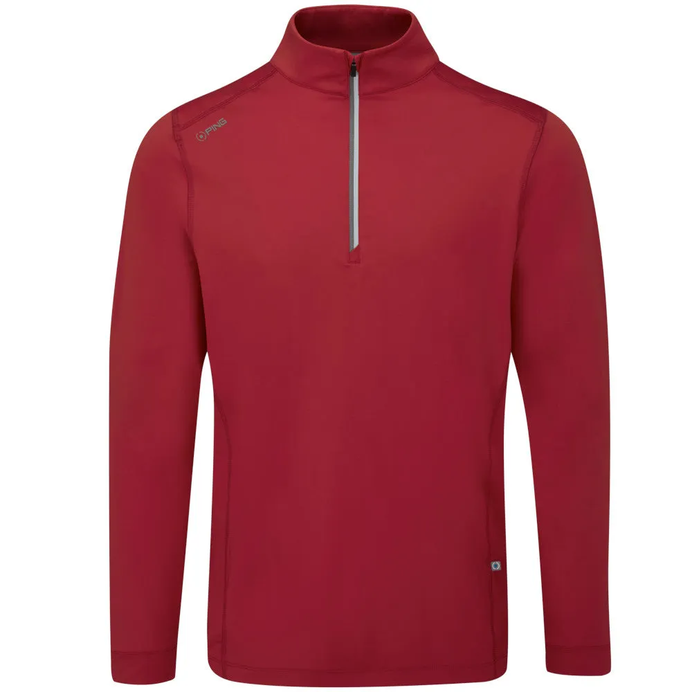 Exclusive Deal Ping Latham 1/2 Zip Pullover - Rich Red