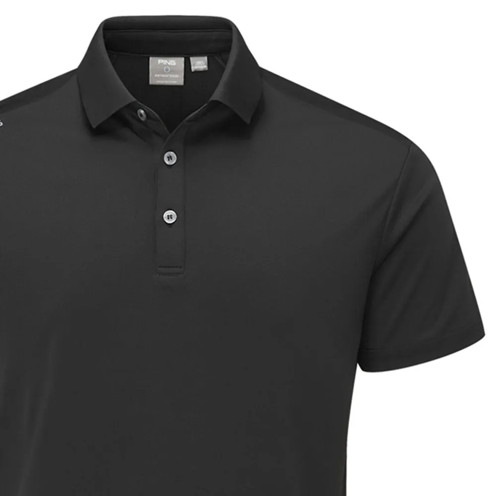 Ping Lindum Polo Shirt - Black Stride with Confidence Black Friday Deal