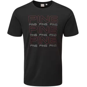 Ping Logo Tee Polo Shirt - Black Labor Day Sale Stay in Motion