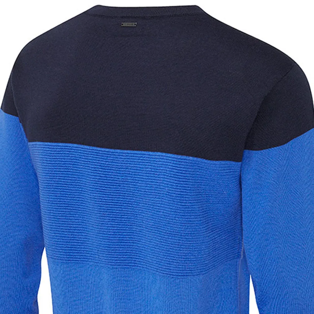 Back To School Sale Ping Lucas V-Neck Sweater - Delph Blue/Navy